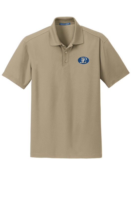 Levin Papantonio Port Authority Dry Zone Grid Polo-Oval Logo