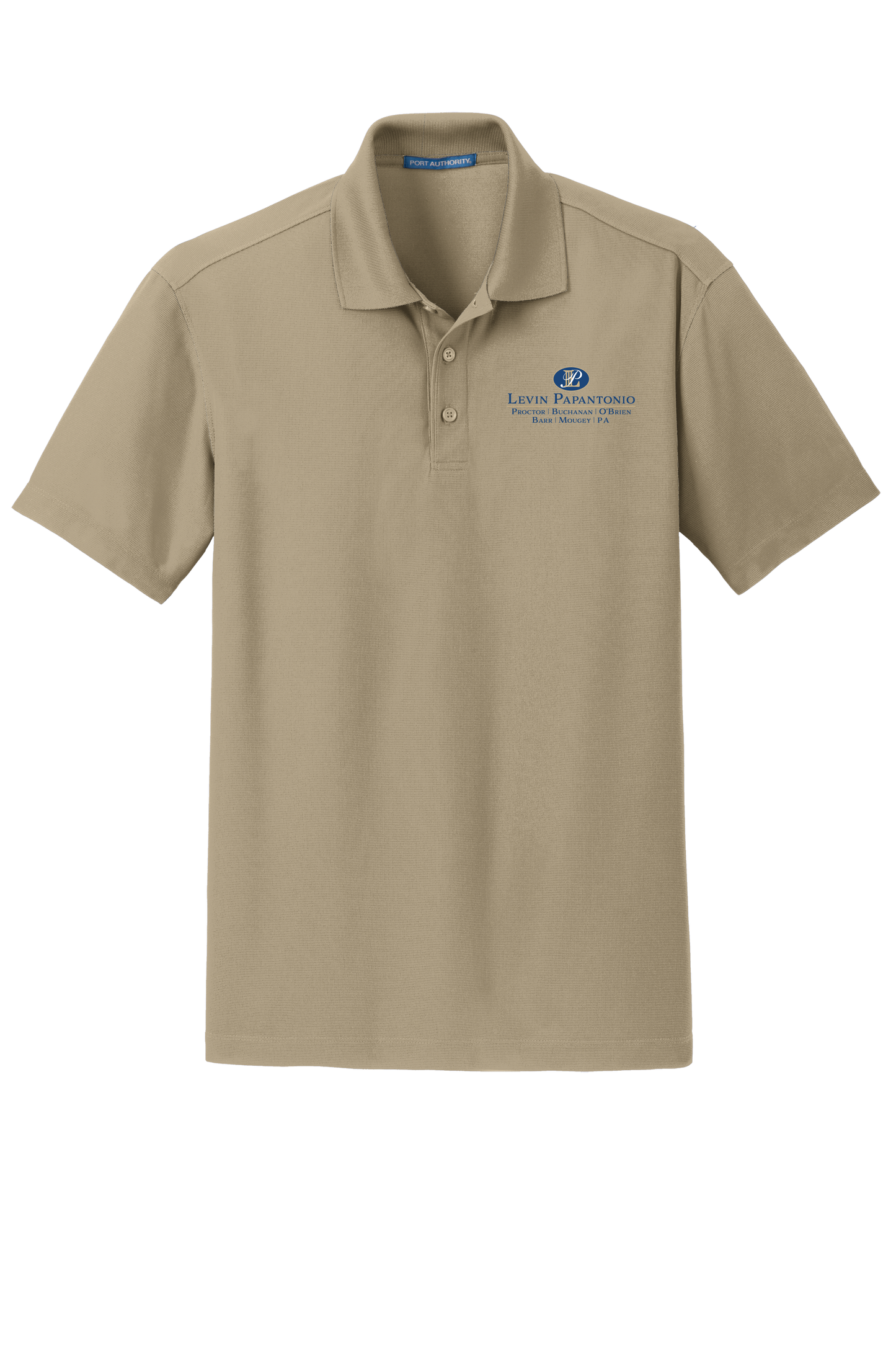 Levin Papantonio Port Authority Dry Zone Grid Polo-Stack Logo