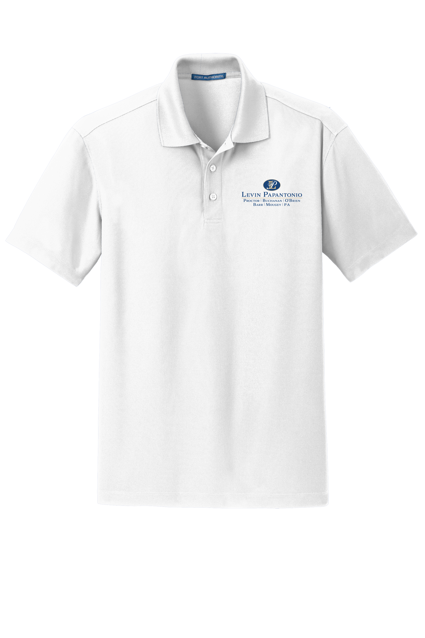 Levin Papantonio Port Authority Dry Zone Grid Polo-Stack Logo