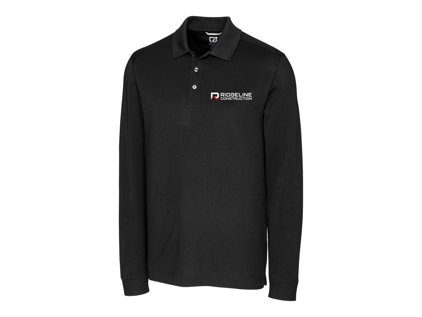 Ridgeline Cutter & Buck Advantage Tri-Blend Pique Men's Long Sleeve Polo