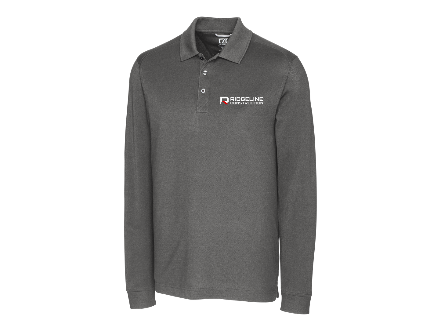 Ridgeline Cutter & Buck Advantage Tri-Blend Pique Men's Long Sleeve Polo