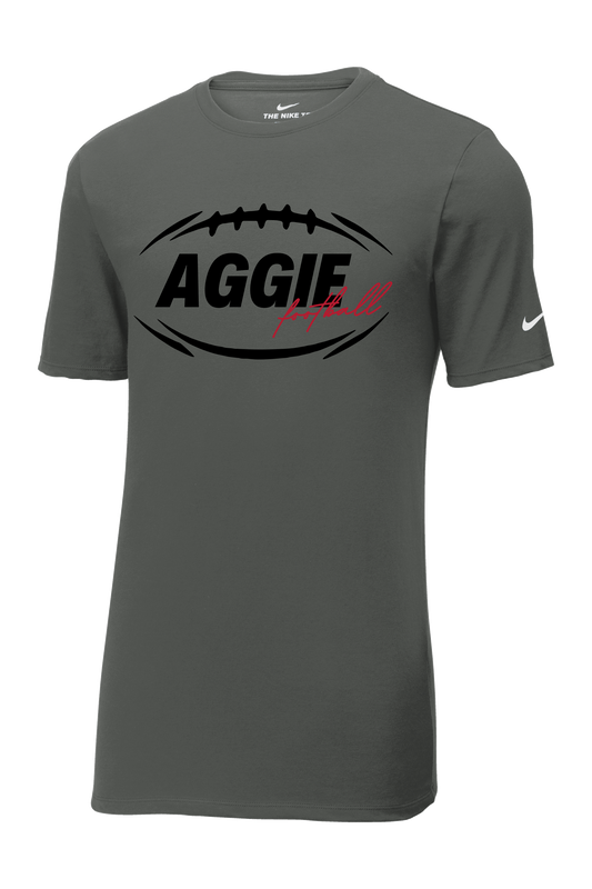 Aggie Football Nike Anthracite T-Shirt