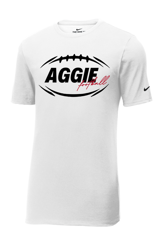 Aggie Football Nike White T-Shirt