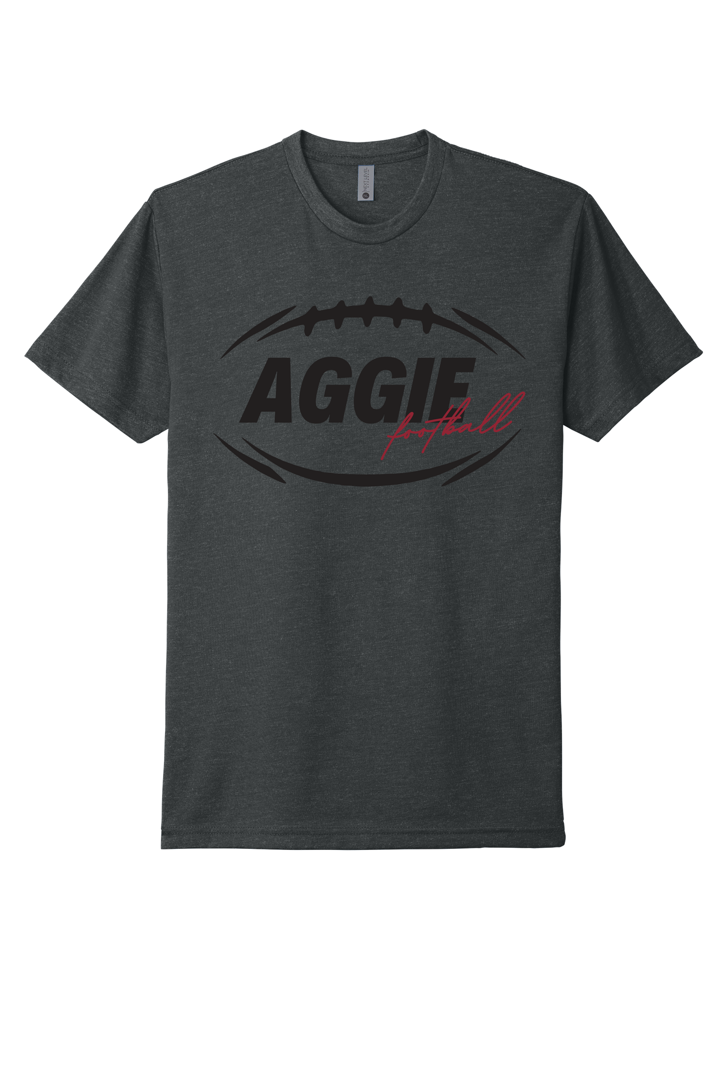 Aggie Football Charcoal T-Shirt