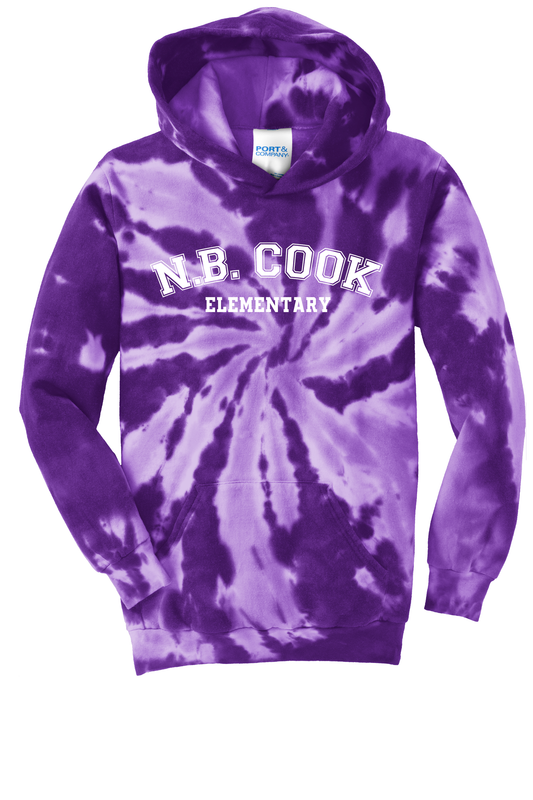 NB COOK ELEMENTARY PURPLE SWIRL HOODIE