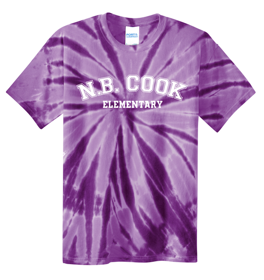 NB COOK ELEMENTARY PURPLE SWIRL T-SHIRT