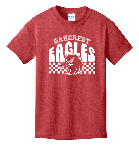 Oakcrest Eagles Heather Red T-Shirt