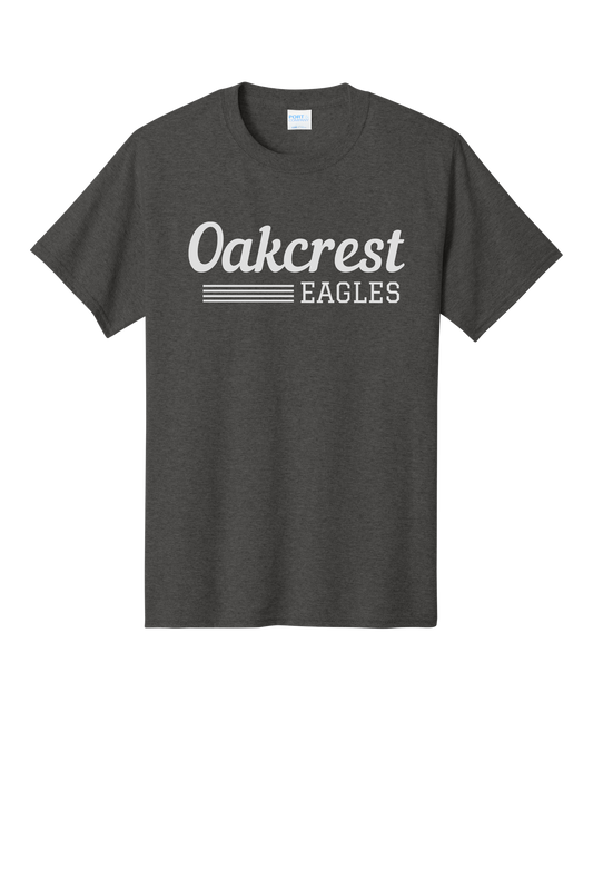 Oakcrest Eagles Classic Spirit T-Shirt – Dark Heather Gray