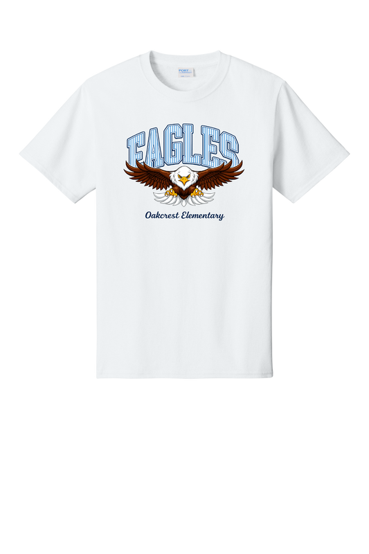 Oakcrest Elementary Eagles Spirit T-Shirt – WHITE