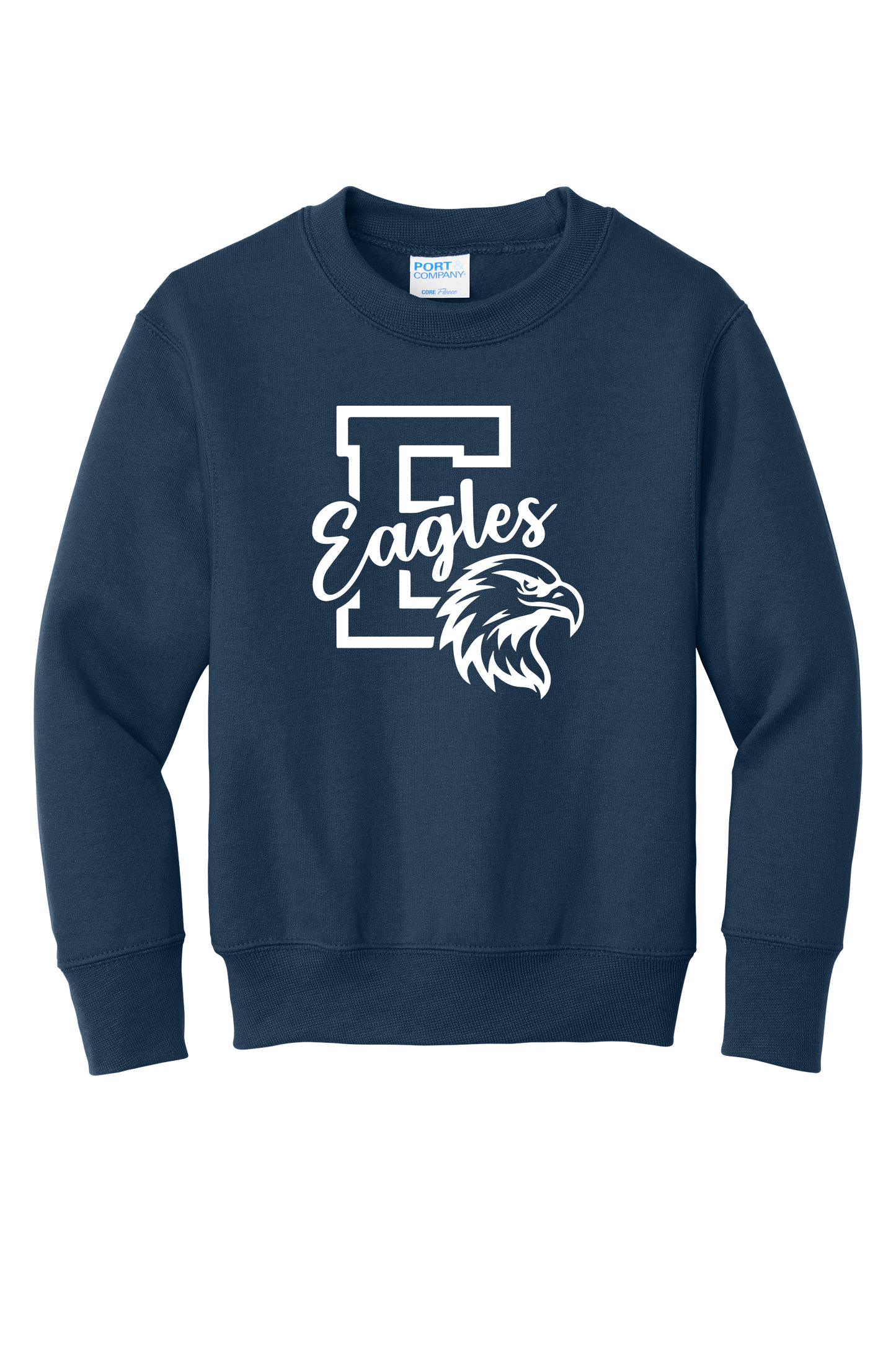 Oakcrest Eagles Crewneck Sweatshirt – Navy