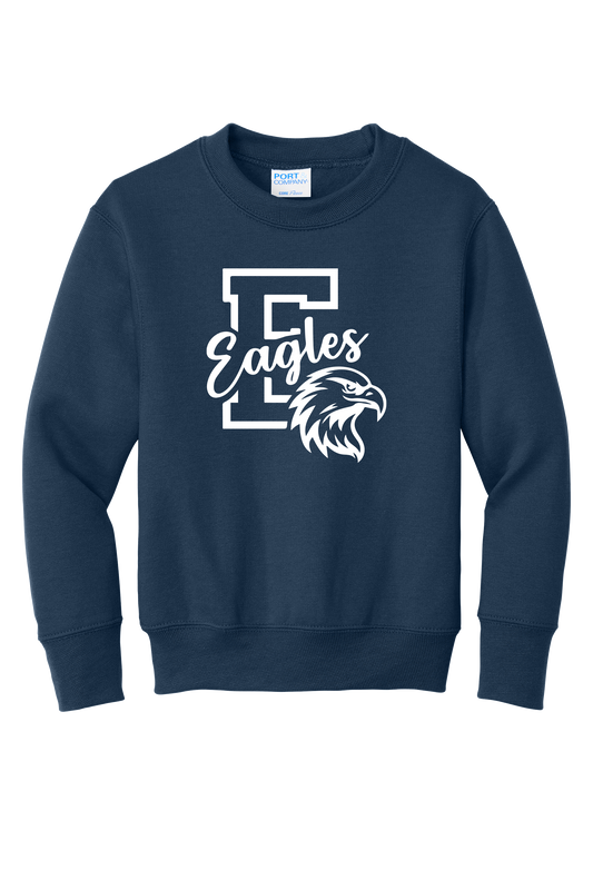 Oakcrest Eagles Crewneck Sweatshirt – Navy