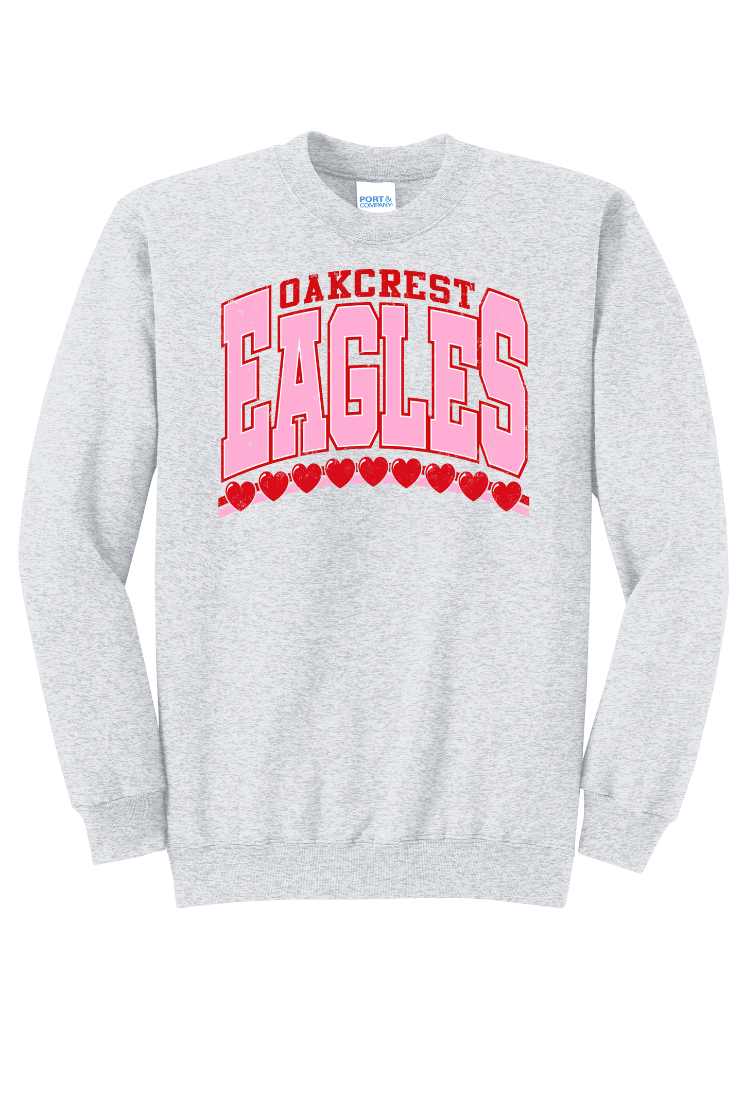 Oakcrest Elementary Valentine Crewneck Sweatshirt