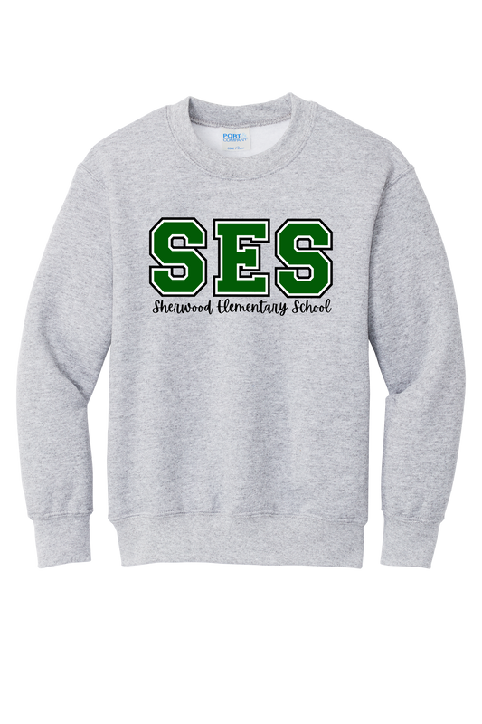 SES Sherwood Elementary School Cotton/Poly Blend Sweatshirt