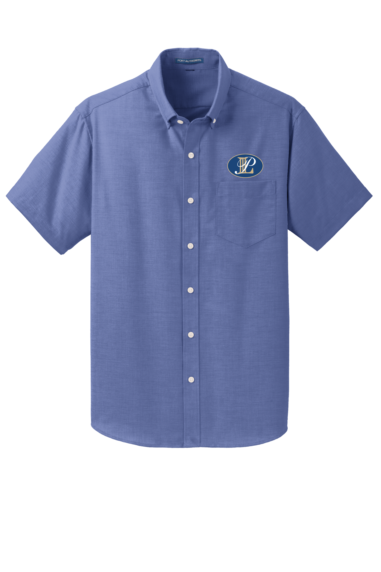 Levin Papantonio Port Authority Short Sleeve SuperPro Oxford Shirt Oval Logo