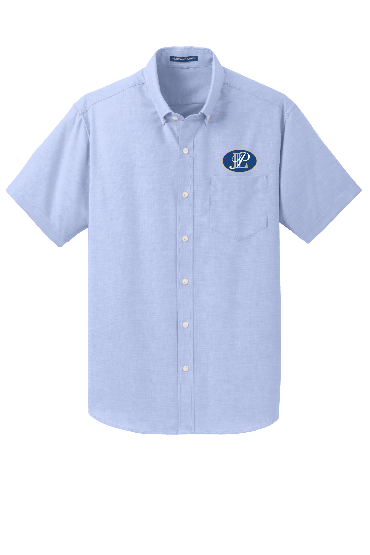 Levin Papantonio Port Authority Short Sleeve SuperPro Oxford Shirt Oval Logo