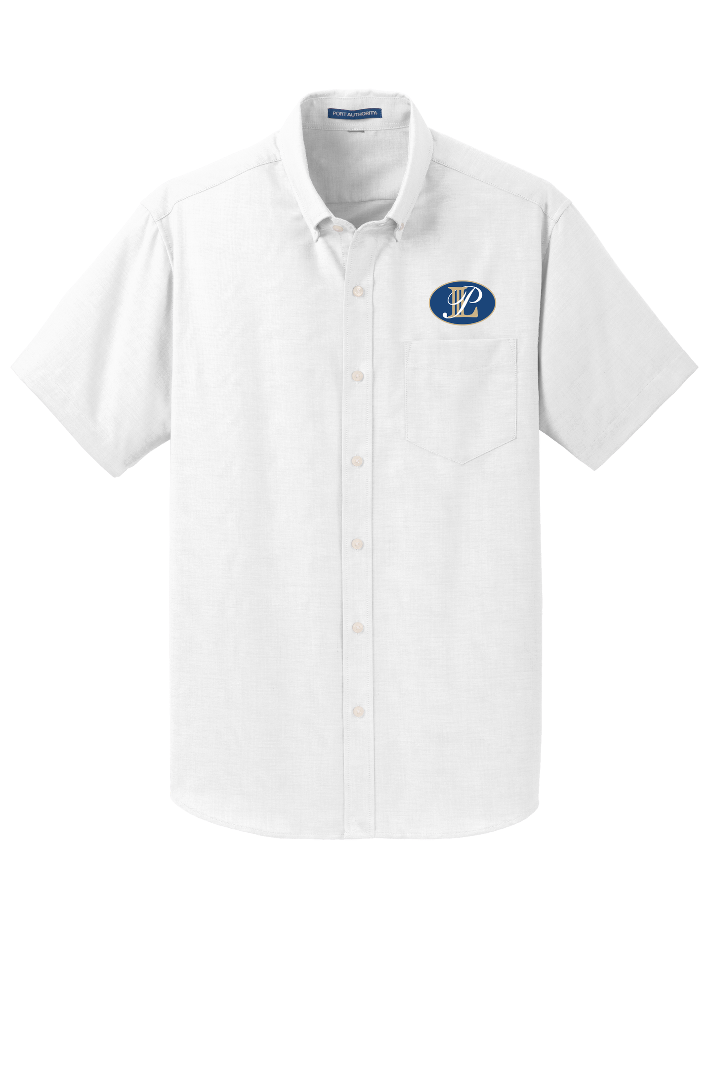 Levin Papantonio Port Authority Short Sleeve SuperPro Oxford Shirt Oval Logo