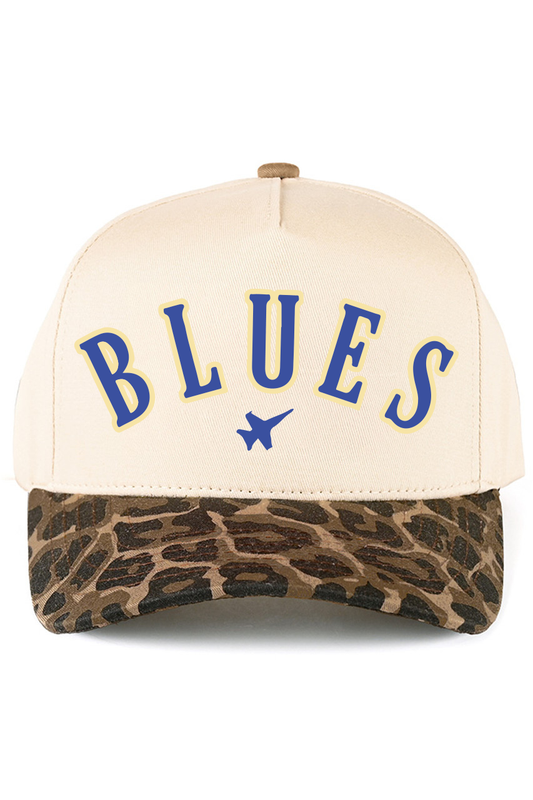 Blues Leopard and Natural Hat