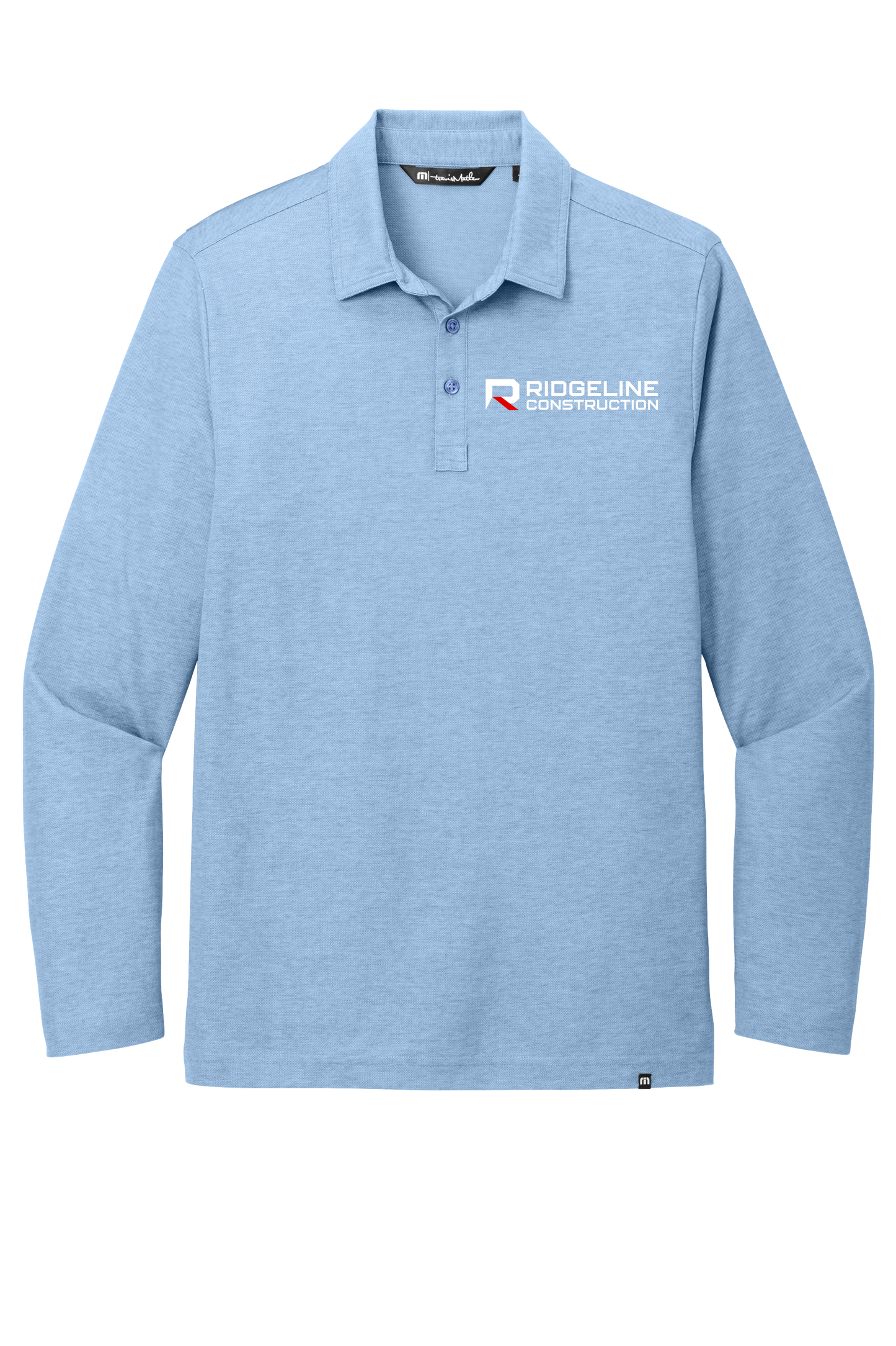 Ridgeline Travis Mathew Oceanside Heather Long Sleeve Polo