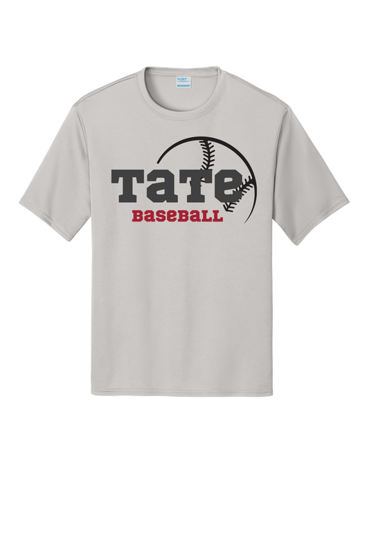 Tate Baseball Silver Dry Fit T-Shirt