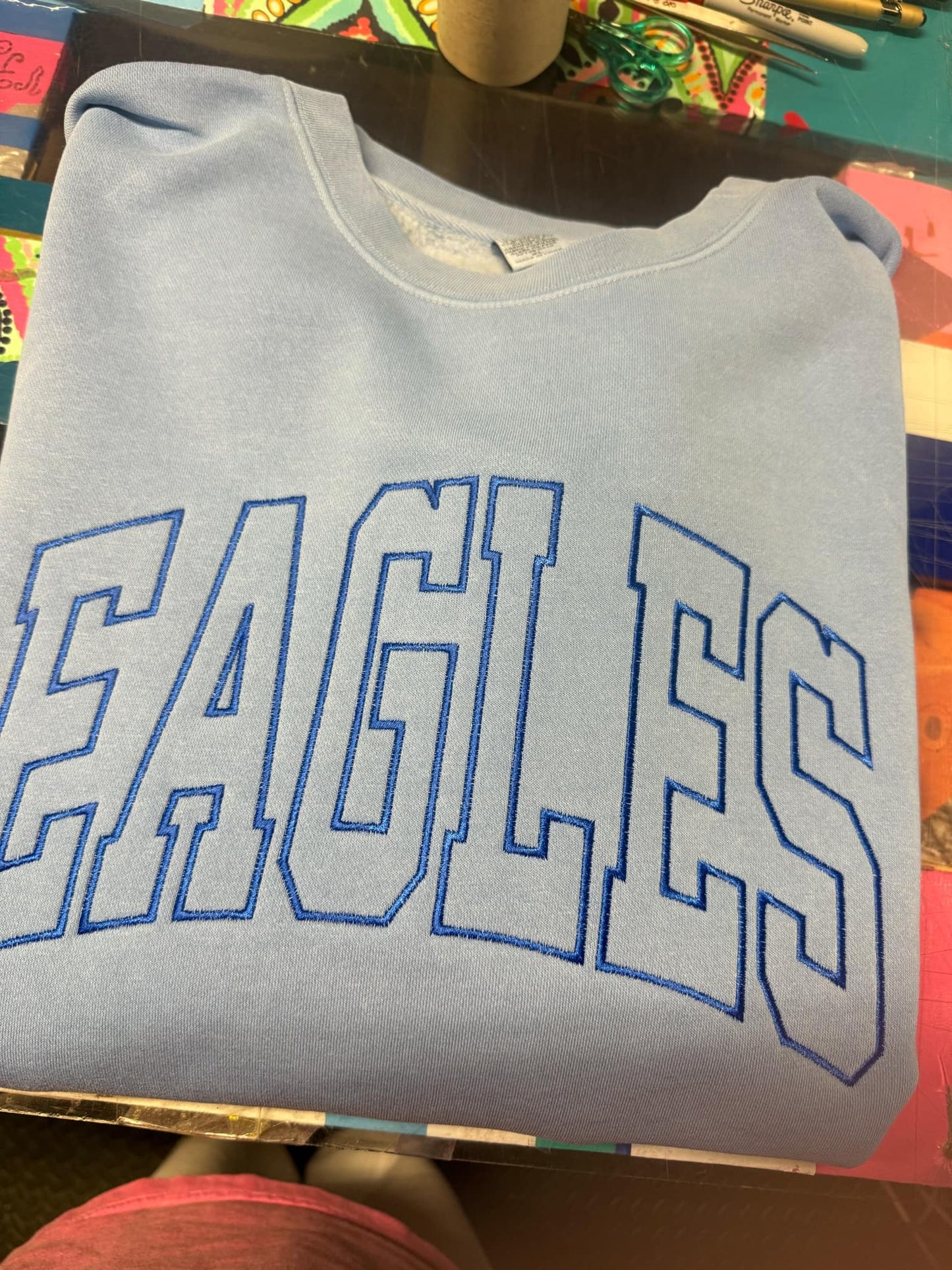 Embroidery Eagles Sweatshirt