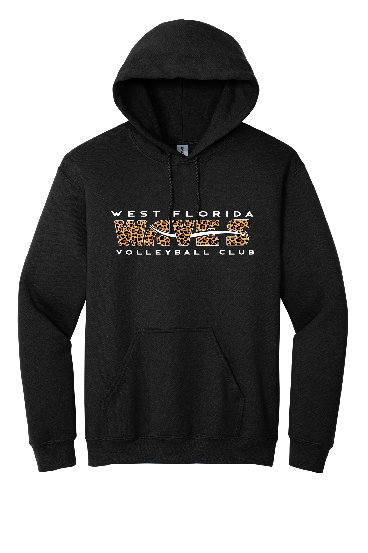 Waves Cheetah Hooded Sweatshirt (Black)