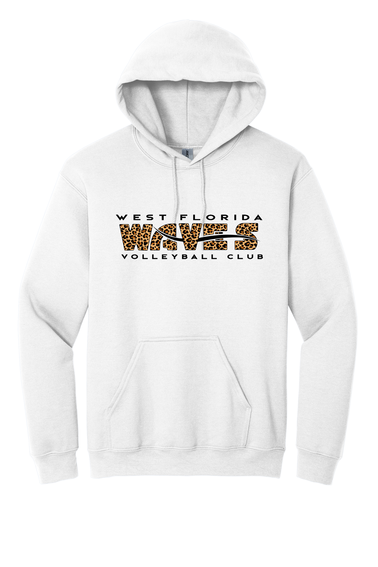 Waves Cheetah Hooded Sweatshirt (White)
