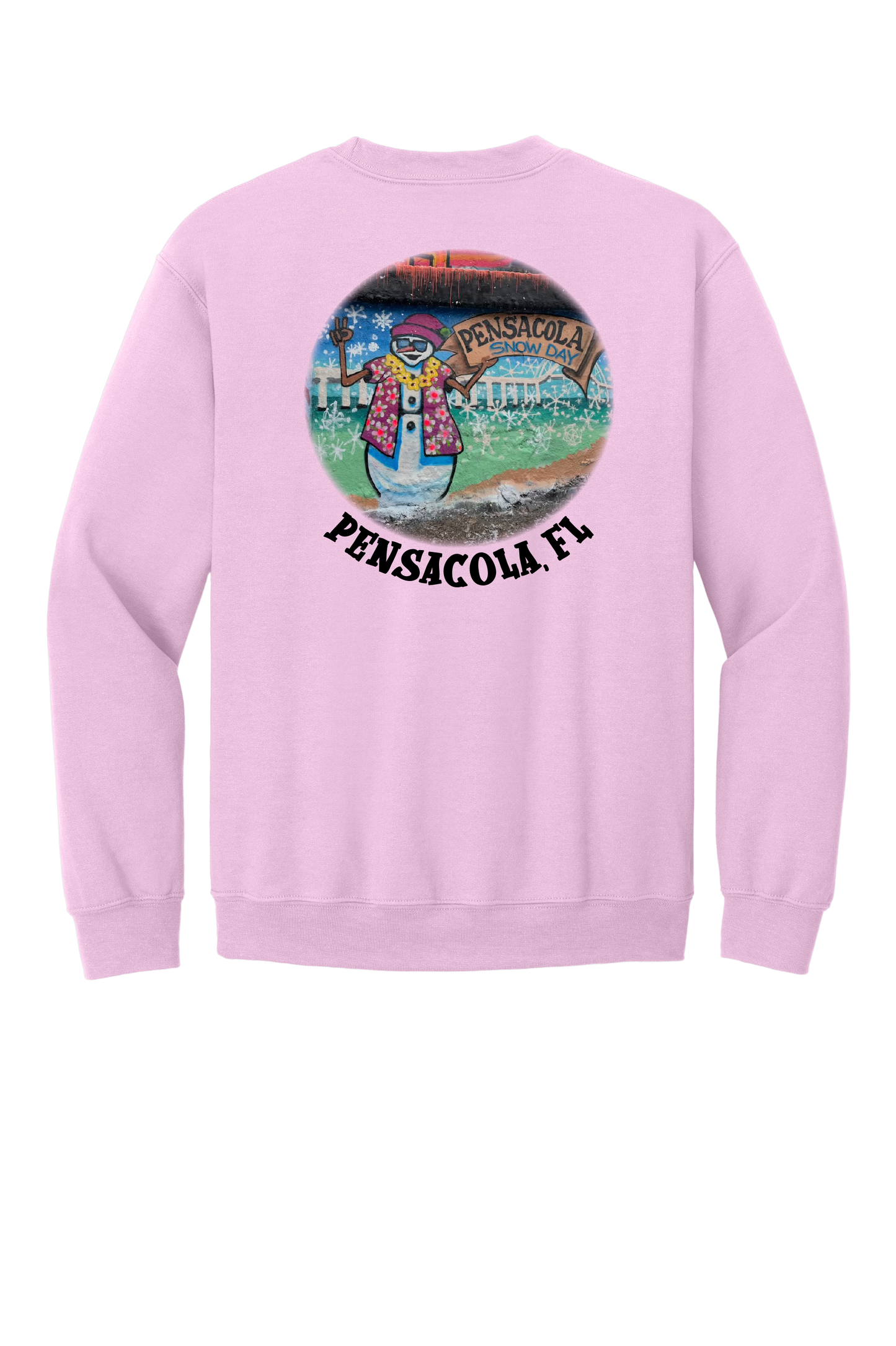 Mermaid Pensacola Snow Day Survivor Sweatshirt-Gildan