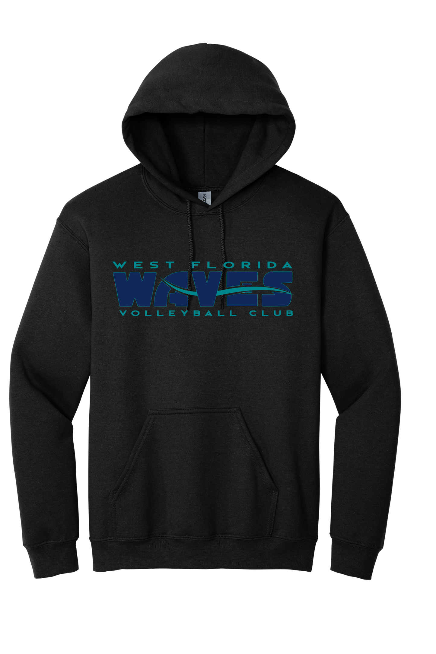 Waves Hooded Sweatshirt (Black)