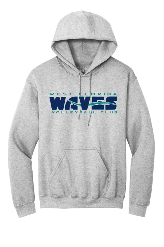 Waves Hooded Sweatshirt (Ash Grey)