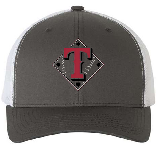 Tate Baseball Gray Retro Trucker Hat